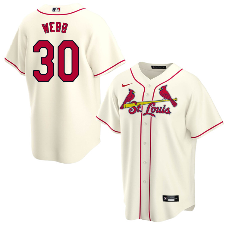 Nike Men #30 Tyler Webb St.Louis Cardinals Baseball Jerseys Sale-Cream